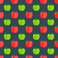 Apple background vector illustration.