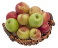 Apple basket Royalty Free Stock Photo