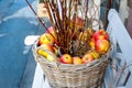 Apple basket arrangement