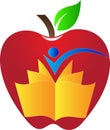 Apple book Royalty Free Stock Photo
