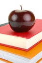 Apple On Books Royalty Free Stock Photo