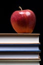 Apple on Books Royalty Free Stock Photo