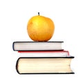 Apple on the Books Royalty Free Stock Photo