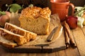 Apple bread rustic style