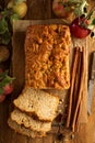 Apple bread rustic style Royalty Free Stock Photo