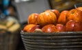 Red fresh Apple in bucket