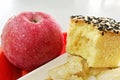 apple&cake Royalty Free Stock Photo