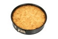 Apple cake in tin Royalty Free Stock Photo