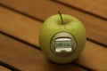 Apple calorie meter Royalty Free Stock Photo