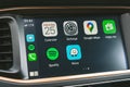 Apple CarPlay in Hyundai Ioniq Electric car Royalty Free Stock Photo