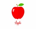 Apple illustration image. fresh Apple.