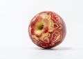 Apple carved by angkana neumayer Royalty Free Stock Photo