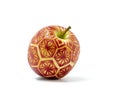 Apple carved by angkana neumayer Royalty Free Stock Photo