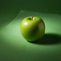 The apple is centrally positioned casting a subtle shadow on the surface Royalty Free Stock Photo