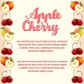 Apple cherry vertical border