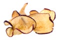 Apple Chips Isolated Royalty Free Stock Photo