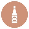 Apple cider, apple juice Vector Icon which can easily edit Royalty Free Stock Photo