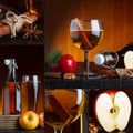 Apple cider collage
