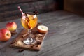 Apple cider drink Royalty Free Stock Photo