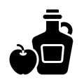 Apple cider icon, Thanksgiving related vector