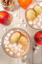 Apple cider marshmallow cocktail Royalty Free Stock Photo