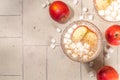 Apple cider marshmallow cocktail Royalty Free Stock Photo