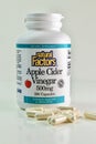 Apple Cider Vinegar capsules and bottle