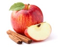 Apple with cinnamon Royalty Free Stock Photo