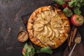 Apple and cinnamon galette