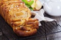 Apple cinnamon pull-apart bread