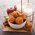 Apple cinnamon streusel muffins Royalty Free Stock Photo