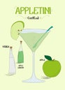 Apple cocktail for a customer illustration