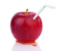 Apple with a cocktail stick