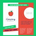 Apple Company Brochure Template. Vector Busienss Template