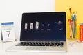 Apple Computers website showcasing all iPhones 7 and 7 plus Royalty Free Stock Photo