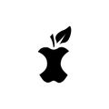 Apple core icon isolated on white background Royalty Free Stock Photo