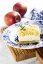 Apple and cottage cheese pie Royalty Free Stock Photo