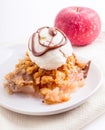 Apple Crisp Ala Mode Royalty Free Stock Photo