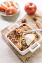 Apple crumbles Royalty Free Stock Photo