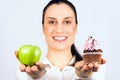 Apple or cupcake Royalty Free Stock Photo