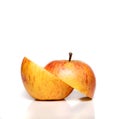 Apple cut Royalty Free Stock Photo