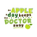 Apple a day keeps doctor away quote