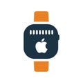 Apple, device, health, watch icon. Glyph style vector EPS