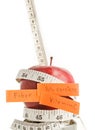 Apple diet concept. Royalty Free Stock Photo