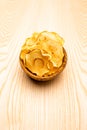 Apple dried fruits heap on the table