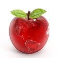 Apple earth Royalty Free Stock Photo