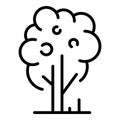 Apple farm tree icon, outline style