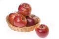 Apple food in a basket Royalty Free Stock Photo