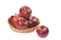 Apple food in a basket Royalty Free Stock Photo