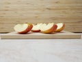 Apple on four parts Royalty Free Stock Photo